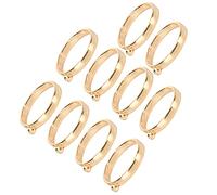 Semme Collana con Ciondolo in Oro Bianco 10 Pezzi KC Ciondoli Rotondi in Oro con Cornice Cava per Creazione di Gioielli Fai-da-te Forniture Artigianali Ciondolo con Castone Aperto Risultati di (KC