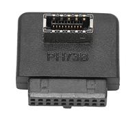 Semme Convertitore Adattatore USB da Pannello Frontale a 90°, Adattatore da USB 3.0 da 20 Pin a TIPO E per Scheda Madre con Ampia compatibilità E Installazione Semplice (PH73B)