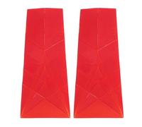 Semme Cucchiai Dosatori Piatti, 2 Cucchiai con Design Pieghevole in 6 Dimensioni, Gadget Cucina Multifunzione per Cucinare Liquidi e Solidi Forno (Rosso grande)