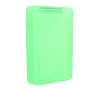 Semme Custodia per Disco Rigido da 3,5 Pollici Custodia in ABS Statico Antiurto per HDD/SSD Design Trasparente con Cuscinetto Interno Fisso Ideale Come Prova (GREEN)