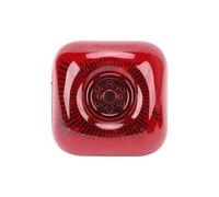 Semme di Allarme Antincendio Wireless 433 MHz, Campanello di Allarme Antincendio Manuale con Sonoro e Luminoso e Telecomando, per la Sicurezza Commerciale Residenziale (Spina europea)