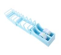 Semme Dispenser per Nastro Portatile Portanastro da Scrivania Taglierina per Nastro Pieghevole Leggero per Avvolgere Imballaggi Artigianali con Plastica Premium Blu 9,6 Once