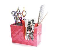 Semme Doppia Bottega da Barbiere, Porta Parrucchiere Professionale a Forbice con pettini per Clip, Accessori per Strumenti da Parrucchiere Custodia per Animali Domestici Scatola per toelettatura(Red)
