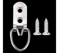 Semme Ganci per Cornici in Ferro da 50 Pezzi, 22, 53 Mm, Ganci per Appendere a Parete per Opere d'arte, Foto, Specchi, Include Viti, Accessori per Cornici leggere. (Uno stile)