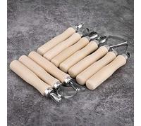 Semme JR2-10 Set di Strumenti per Ceramica da Intaglio in Cera da 10 Pezzi Fai-da-te - Ideale per Sculture in Argilla e Intaglio Artigianale