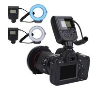 Semme Kit Flash da 48 LED per Fotocamere Fuji 3 modalità 7 Anelli Adattatori di luminosità e Diffusori di Colore per la Fotografia Professionale