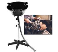 Semme Lavacapelli portatile regolabile in altezza per spa salone con scarico per lavare i capelli