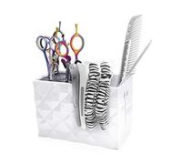 Semme Porta Parrucchiere Professionale A Forbice,Scatola Portaoggetti Per Accessori Per Parrucchieri,Custodia forbici Per Animali Domestici,arbiere Negozio Scissor Organizzatore Stand(Bianco)