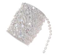 Semme Rotolo di Catena con Perline Acriliche Colorate da 30 M e 10 Mm per Decorazioni Festive, Progetti Fai da Te Ed Eleganti Decorazioni per la Casa