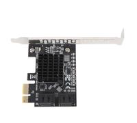 Semme Scheda di Espansione PCIe Serial ATA 3.0 di YourBrand Adattatore a 4 Porte 6 Gbps per Conversione Disco Rigido 88SE9215 Chip Hot Swap Compatibilità Supporta