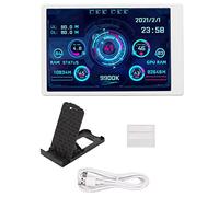 Semme Schermata di Monitoraggio Hardware per il Monitoraggio del Sensore del Sensore PC TEMP Monitoraggio di Tipo C Monitoraggio del PC con più Temi per PC CPU RAM HDD Dati (WHITE)