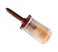 Semme Semme Pennello per Olio Ad Alta Temperatura con Bottiglia per Imbastitura in Silicone Alimentare Integrata per Cucinare e Grigliare (rosso) (rosso)