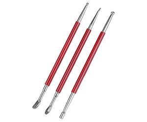 Semme Set di 3 Tergicristalli per Torchi da Stampa in Pelle, Plastica e Gomma, Set di Strumenti per la Lavorazione e il Design della Pelle
