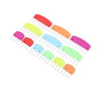 Semme Set Multifunzionale per Lavorare a maglia: Pettine per Bloccare l'uncinetto in Plastica e Acciaio Inossidabile per Modellare i Tuoi Progetti Artigianali