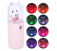 Semme Simpatico Cartone Animato Animale Nebulizzatore Viso Spray Portatile Idratante per la Pelle con Tecnologia Nebulizzatore Idratante Viso per Pelle Grassa Leggero Adatto Ai Viaggi (PINK)