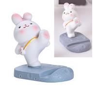 Semme Simpatico Supporto per cellulare: Supporto per Coniglietto di Cartone Animato per Decorazione da Scrivania, Studenti e Uso Domestico (Calciare)