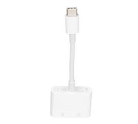 Semme Splitter Adattatore Convertitore di Ricarica per Auricolari Doppio Tipo C da 2 Pollici Ricarica Rapida e un Suono Chiaro