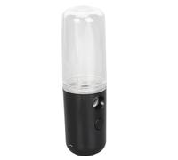 Semme Spruzzatore Portatile per Nebbia Facciale USB Ricaricabile Idratante per Idratare Design Compatto Vibrazione capacità 50 Ml Luce (BLACK)