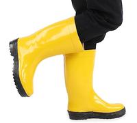 Semme Stivali Antincendio Scarpe Antinfortunistiche Anti-Impatto Resistente alla Perforazione Resistente agli Acidi Stivali di Salvataggio in Gomma Chimica per la Protezione (45)