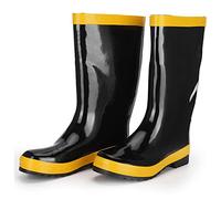 Semme Stivali di Salvataggio Antincendio Scarpe Antinfortunistiche in Gomma Resistenti alle Alte Temperature, Antiscivolo, per Vigili del Fuoco e Soccorritori, Materiale Ignifugo, (43)