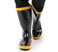 Semme Stivali di Salvataggio Antincendio Scarpe Antinfortunistiche in Gomma Resistenti alle Alte Temperature, Antiscivolo, per Vigili del Fuoco e Soccorritori, Materiale Ignifugo, (45)