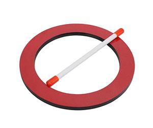 Semme Strumento a Percussione Rosso a Forma Speciale per Bambini con Pelle Compressa Facile da Suonare Ideale per lo Sviluppo Musicale e l'allenamento del Ritmo (tamburo rotondo)