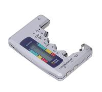 Semme Tester Batteria Digitale Controllo Cella Schermo LCD ABS per Batterie Portatili da 0,5 V 9 V e Misuratore di Batteria (SILVER)
