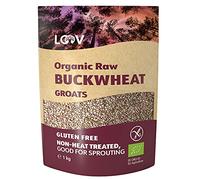 Semola di Grano Saraceno Crudo, Biologico e Senza Glutine, 1 kg, non Trattato Termicamente, Tutti i Nutrienti Sono Preservati, Sapore di Nocciola, Coltivazione Biologica in Clima Nordico, Non-OGM