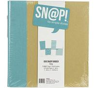 SEMPLE STORIES Raccoglitore a scatto, 6 x 8 cm, colore foglia di tè, taglia unica