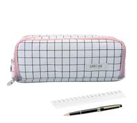 Semplice astuccio per matite - Hardware per organizer cosmetico con cerniera durevole, spazio per per righello multi-slot, strumento portatile per componenti per artisti da 75 g, attrezzatura