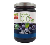 COMPOSTA DI MIRTILLI BIO CON POLPA DI MELA 320 G