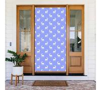 Semplice capra bianca dei cartoni animati coperture decorative - Decorazioni per porte interne ed esterne, decorazioni primavera/estate/autunno/inverno Halloween Natale