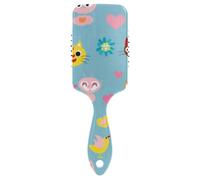 Semplice Cartoon Cats spazzola antistatica per capelli spessi Progettato cuoio capelluto massaggiatore spazzola per capelli lunghi con manico ergonomico cepillo para pelo rizado