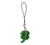 Semplice Catena Del Telefono Cordino Verde Quattro Foglie Erba Pendente Telefono Fascino Appesi Decorazione Accessori Telefono Borsa Portachiavi Ciondolo Charm Decorazione