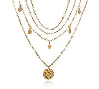 Semplice Ciondolo a più Strati per Donna Collana con Ciondolo Accessori Femme Elegante e Popolare Dexterous And Professional