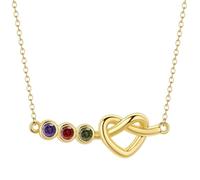 Semplice collana con nodo a cuore: incastonata con diamanti, questa collana è perfetta per l'uso quotidiano ed essenziale per aggiungere un tocco di raffinatezza. Regalo per le donne.