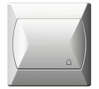 Semplice Commercio All'ingrosso Pulsante Base Reattivo Push Release Porta Campanella Interruttore Bianco