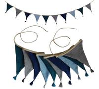 Semplice Da Appendere Bunting Garland Vintage Asilo Multicolore Cotone Tessuto Bandiera Per Bambini Fotografia Festa Sfondi Cotone Asilo Decorazione Bandiera