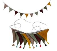 Semplice Da Appendere Bunting Garland Vintage Asilo Multicolore Cotone Tessuto Bandiera Per Bambini Fotografia Festa Sfondi Cotone Asilo Decorazione Bandiera