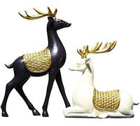 Semplice e Moderno Feng Shui Cervo Fortunato Arredamento per la casa Decorazione Nuova Luce Cinese Statua di Cervo di Lusso Soggiorno Ingresso Bo GU Rack Artigianato