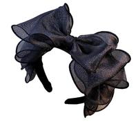 Semplice E Stili Nera Fascia Accessori Per Capelli Delicati Archi Per Le Donne Acconciatura Moda Fascia