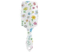 Semplice Estate Little Bloom amichevole capelli spazzolati cuoio capelluto massaggiatore spazzola per capelli corti con manico ergonomico cepillo para definir rizos