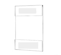 Semplice etichetta acrilica e cornice per foto da parete, pratica esposizione per qualsiasi ambiente (stile verticale A5)