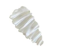 Semplice fermaglio per capelli ondulato pieghettato, consistenza squisita ed elegante, stile minimalista, accessorio fresco e raffinato, visualizzazione completa del temperamento delicato.