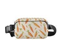 Semplice fresco stile rurale carote alla moda marsupio per uomo donna mini borsa a tracolla con cinghia regolabile per lo shopping sport lavoro