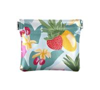 Semplice Frutta Colorata Tropicale Donna Piccola Borsa di Cuoio Del Cambiamento Della Borsa Comodo Mini Titolare, frutti semplici colorati tropicali, Decorazione