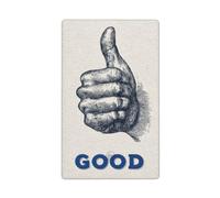 Semplice gesto della mano con il pollice verso l'alto Single Toggle Blank Wall Plate Copertura interruttore della luce decorativo 1 banda per cucina camera bagno Dimensioni 11,4 x 7 cm