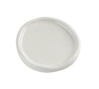 Semplice gioielli placcati in argento piastra di stoccaggio in ceramica desktop creativo ornamenti in ceramica-piatto rotondo bianco