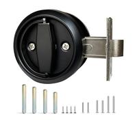 Semplice impugnatura in metallo, moderna e scura, set di maniglie per mobili, forma sottile, facile da installare per piccoli spazi abitativi, set di maniglie per porte interne