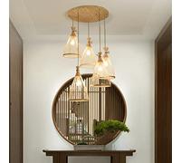 , Semplice in Stile Cinese in bambù, retrò in Stile Country a 5 luci, Decorativo in bambù, reabile, de di Design per la casa